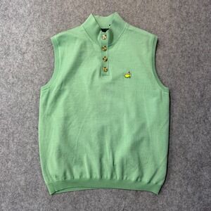 Clubhouse Collection The Masters Sleeveless Polo Sweater Lined Vest Men's Size M